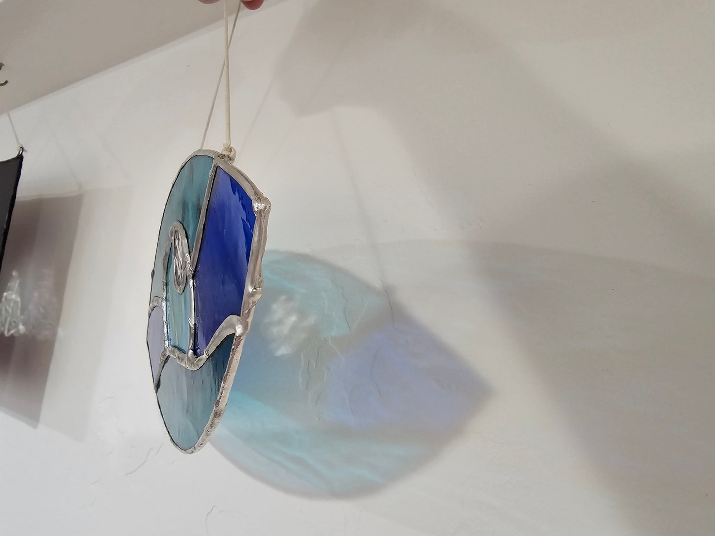 Ocean Eyes Stained Glass Panel