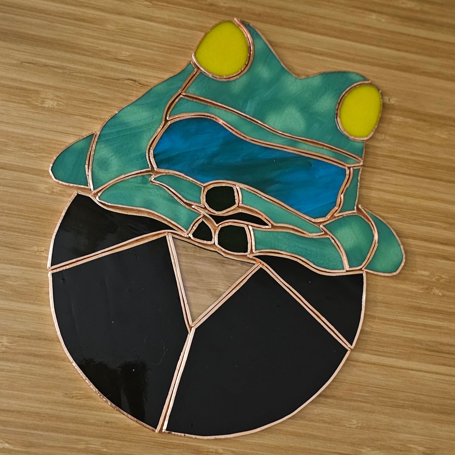 Fortune Teller Frog - Stained Glass Sun Catcher