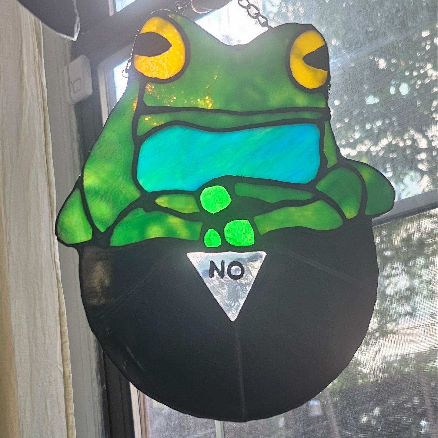 Fortune Teller Frog - Stained Glass Sun Catcher