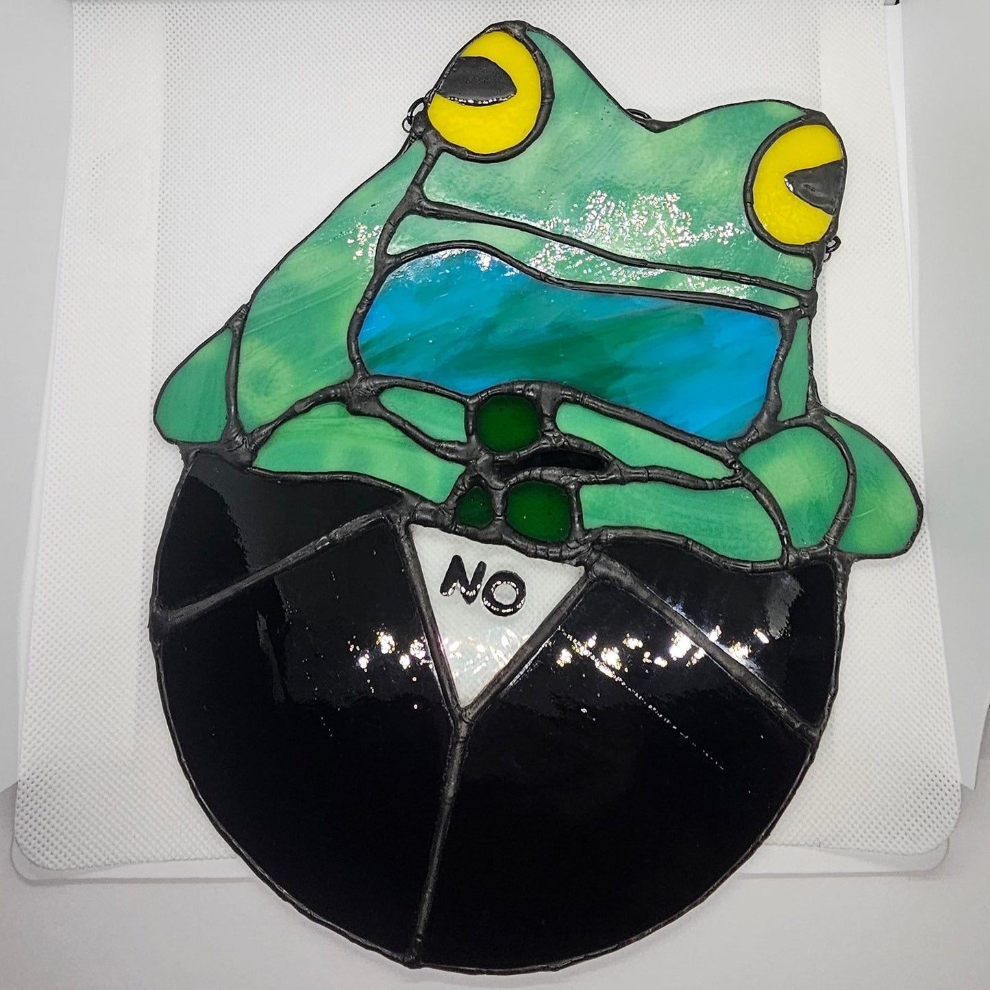 Fortune Teller Frog - Stained Glass Sun Catcher