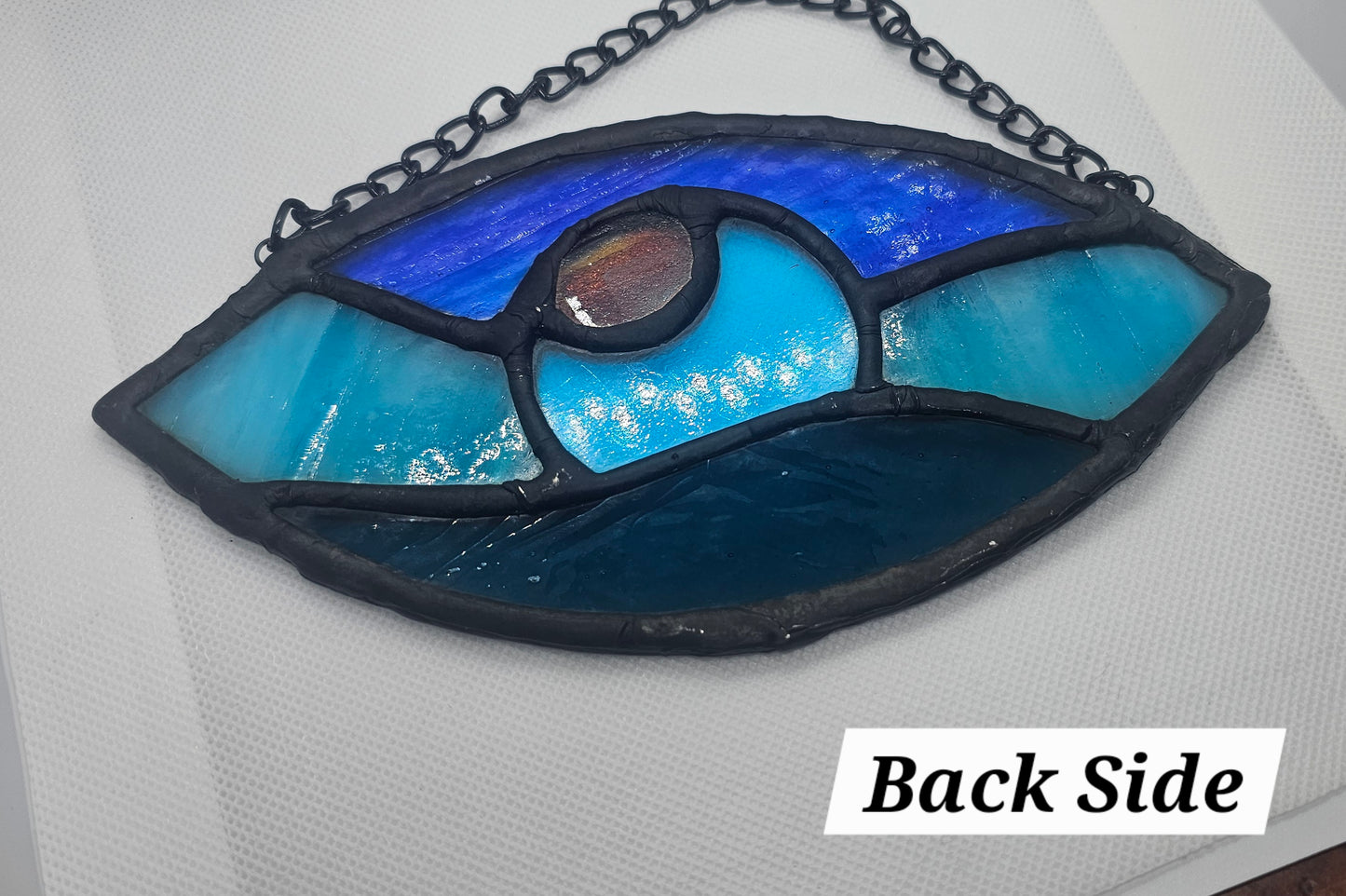 Ocean Eye - Stained Glass Sun Catcher - Small