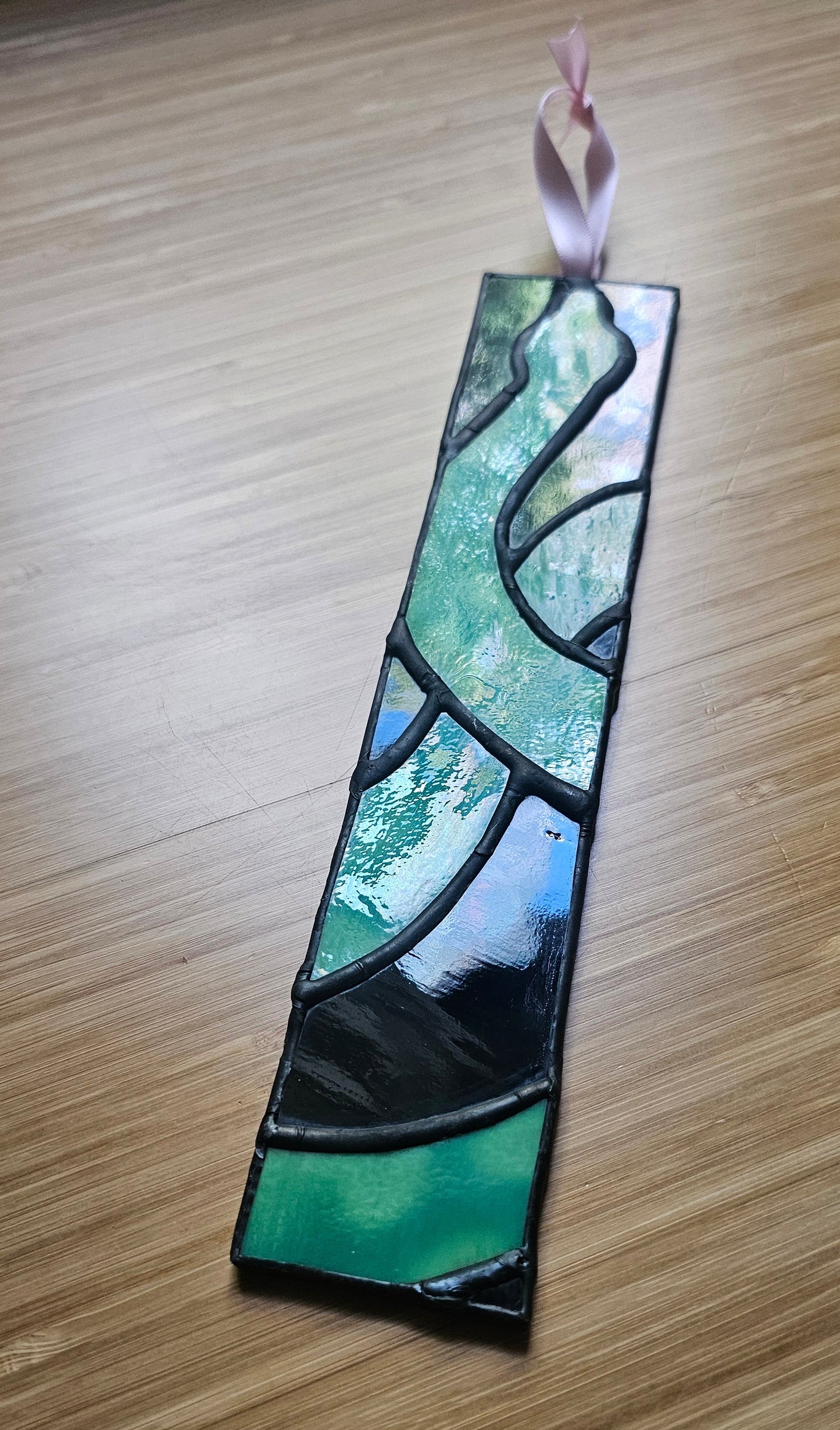 Emerald Python Stained Glass Sun Catcher