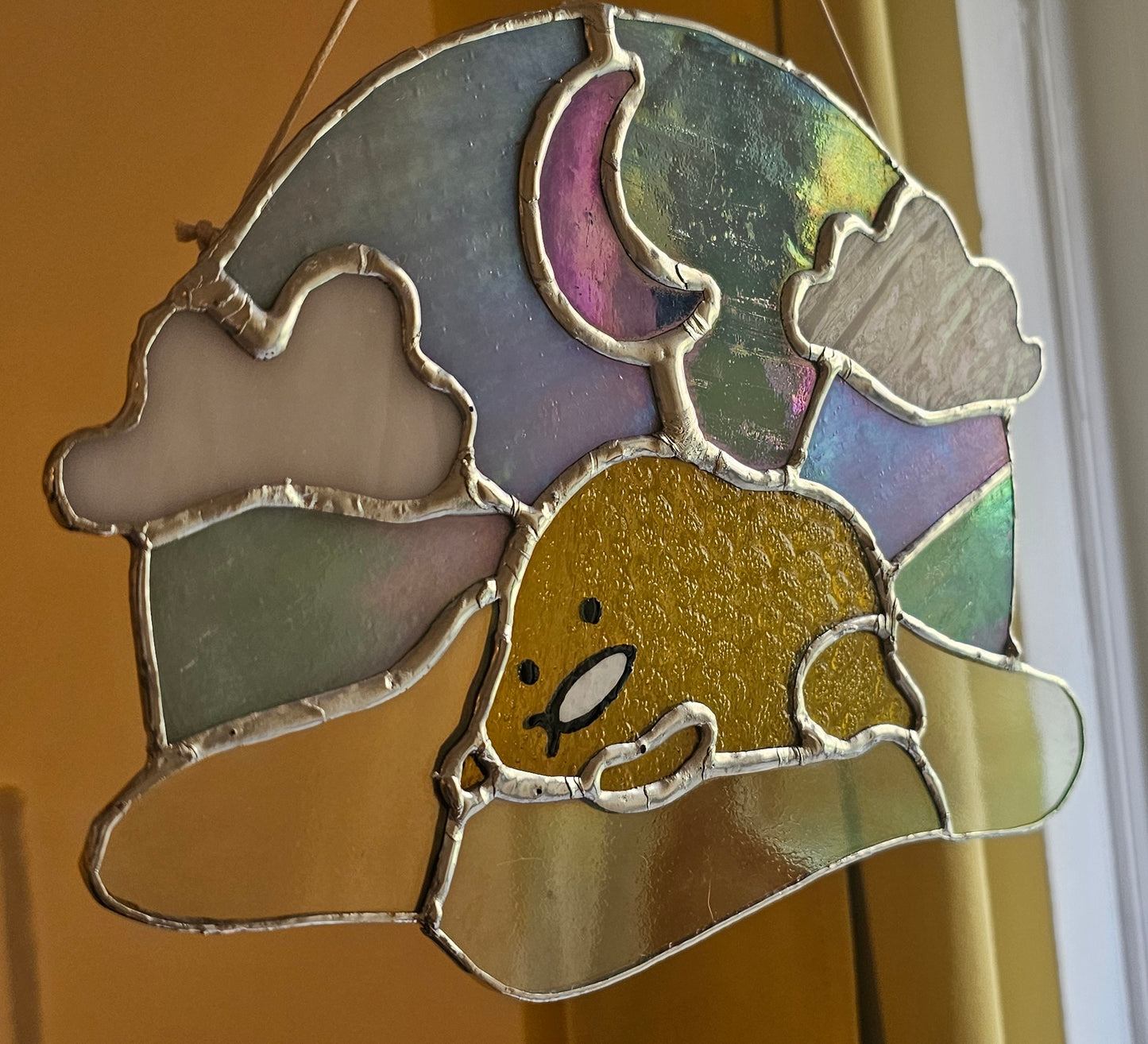 [Hobby License] DIY Sleepy Gudetama Template - Digital Download - Stained Glass Pattern