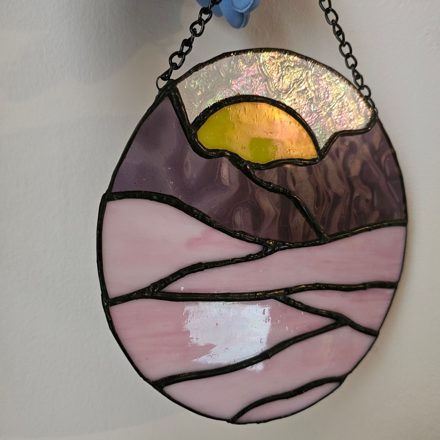 Strawberry Fields Stained Glass Art Panel