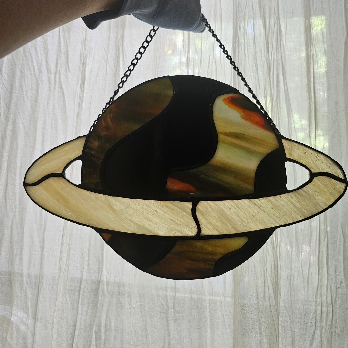 Saturn Funk - Stained Glass Panel