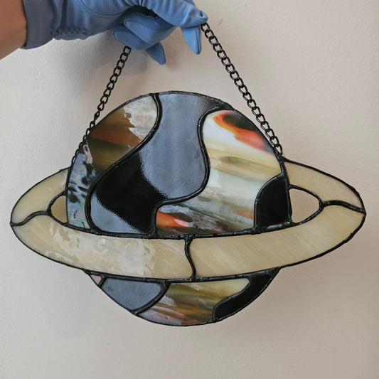 Saturn Funk - Stained Glass Panel