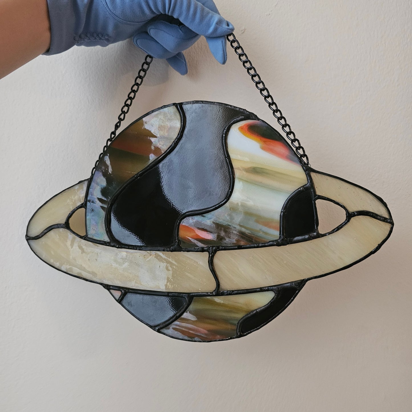 Saturn Funk - Stained Glass Panel