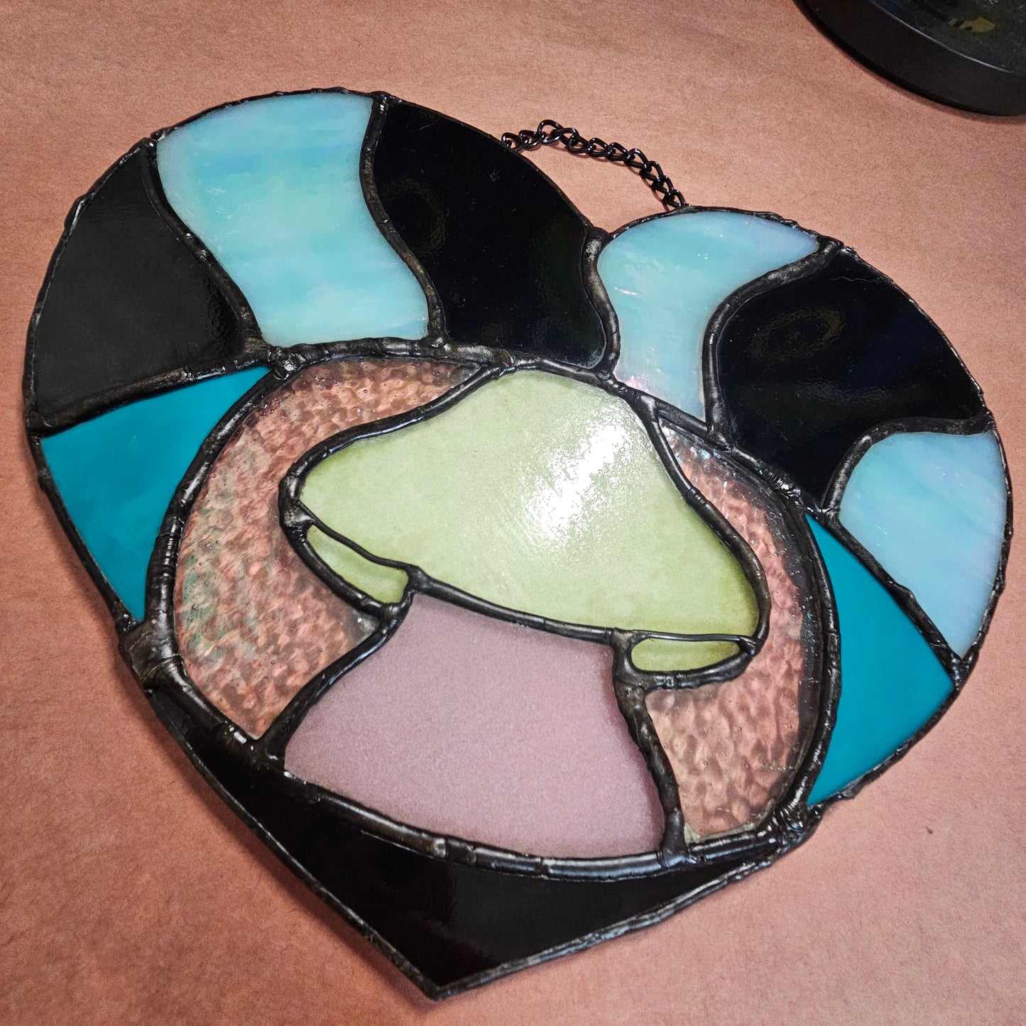 The Lover's Enlightened Eye [GLOW-IN-THE-DARK/Color Changing] - Stained Glass Art