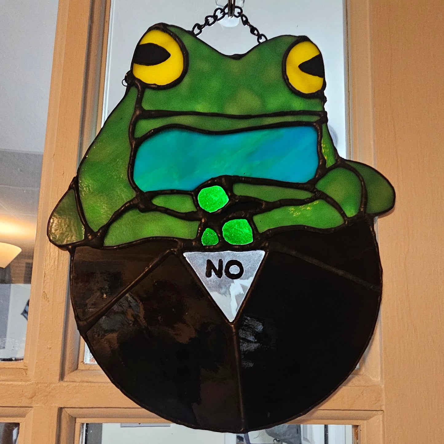 Fortune Teller Frog - Stained Glass Sun Catcher