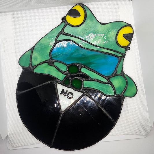 Fortune Teller Frog - Stained Glass Sun Catcher