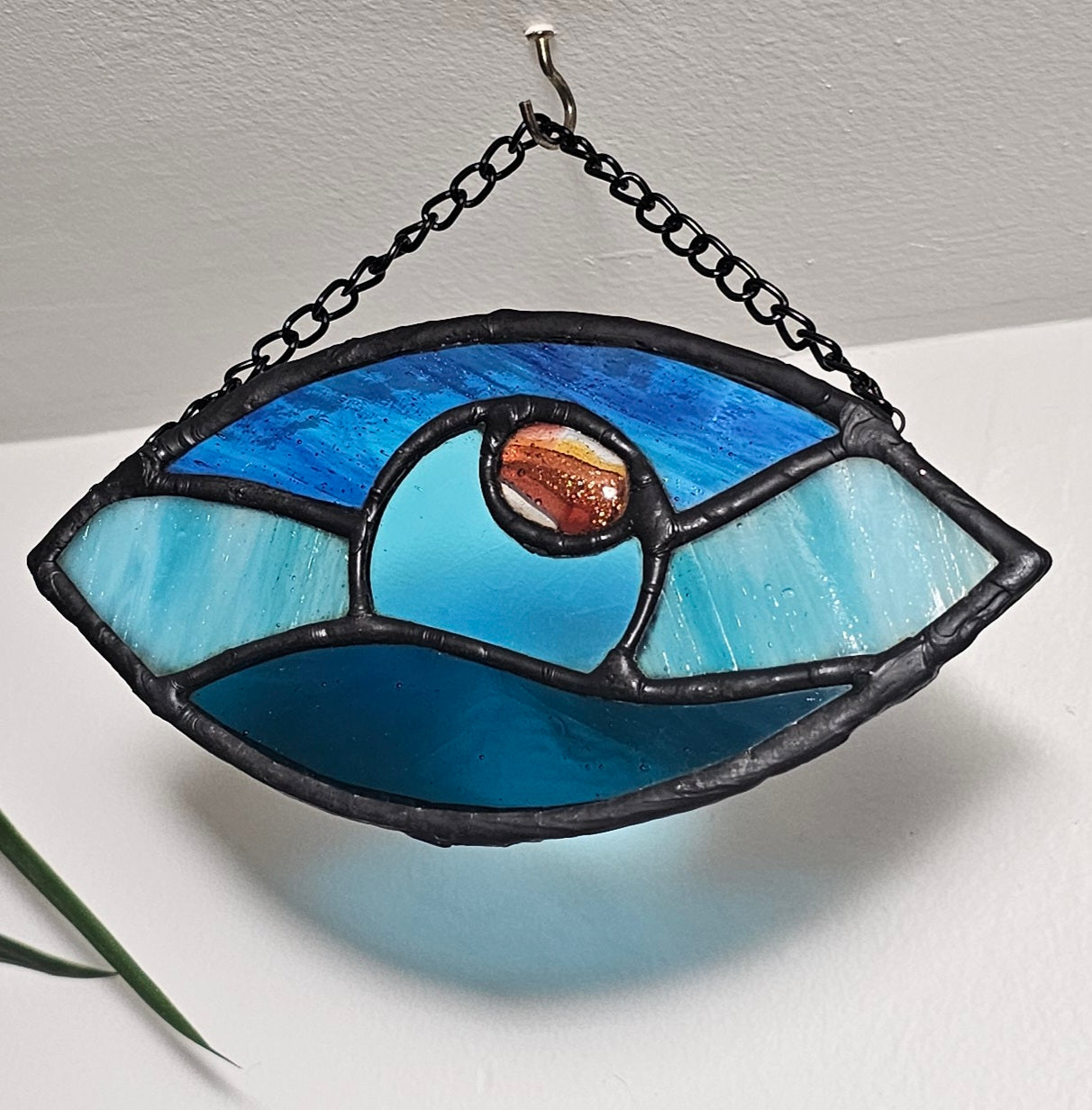 Ocean Eye - Stained Glass Sun Catcher - Small