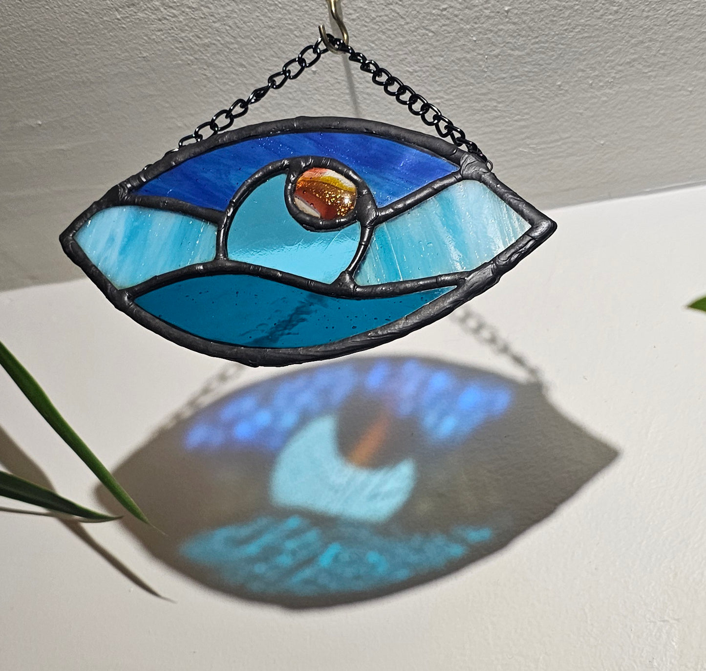 Ocean Eye - Stained Glass Sun Catcher - Small