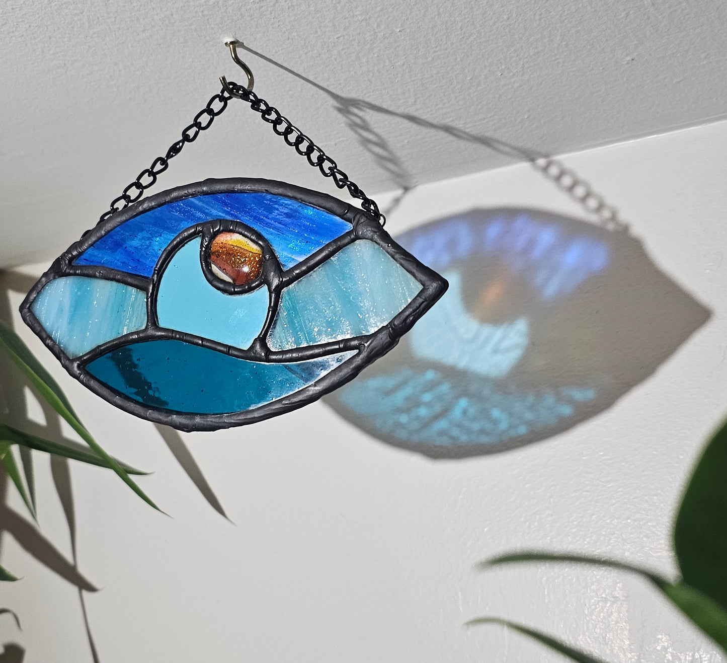 Ocean Eye - Stained Glass Sun Catcher - Small