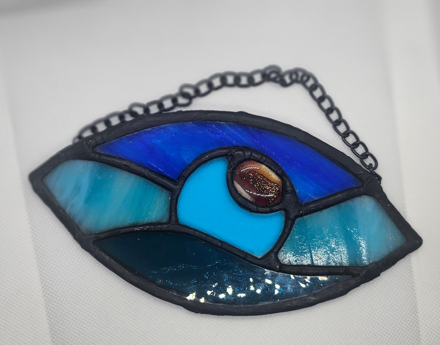 Ocean Eye - Stained Glass Sun Catcher - Small