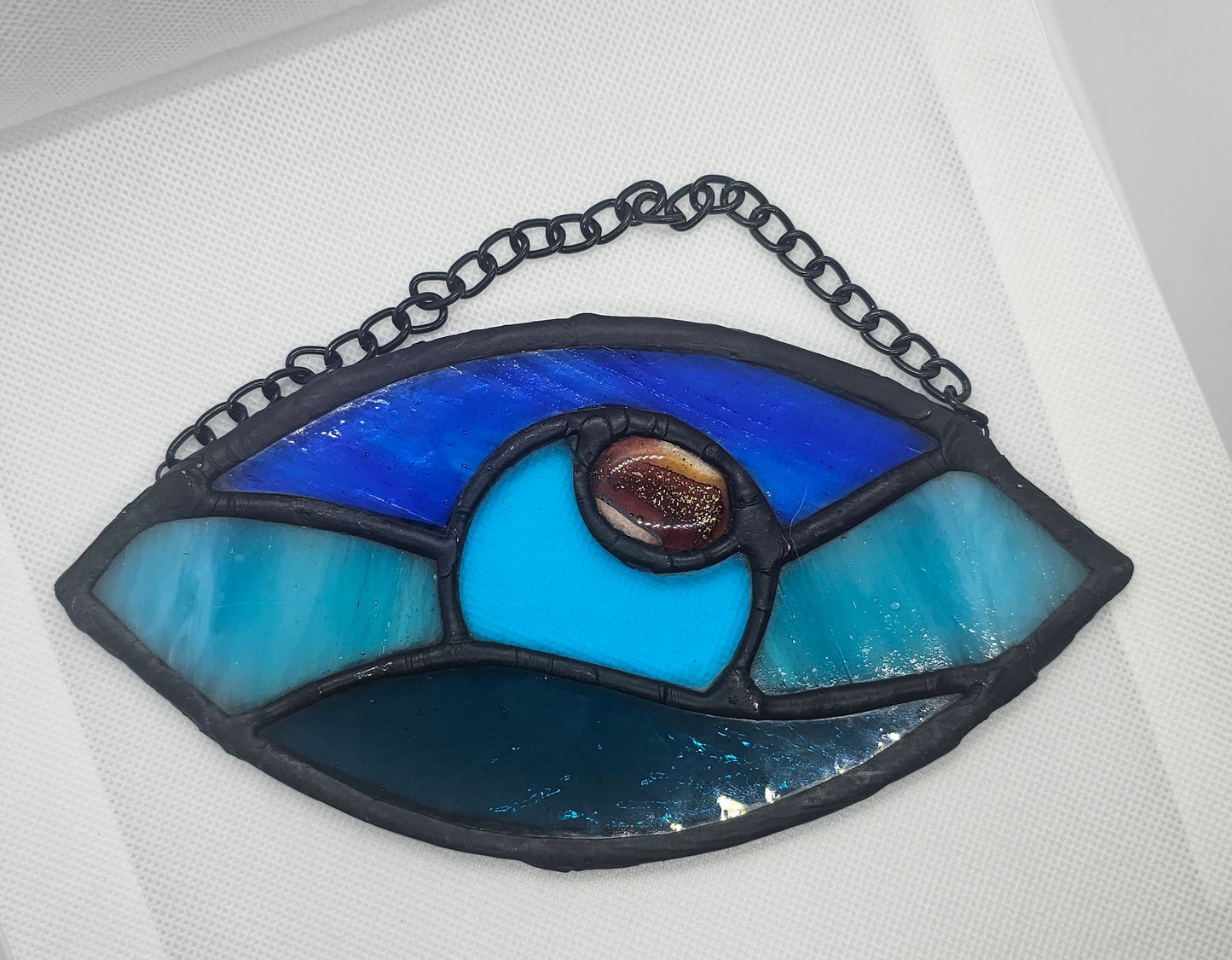 Ocean Eye - Stained Glass Sun Catcher - Small