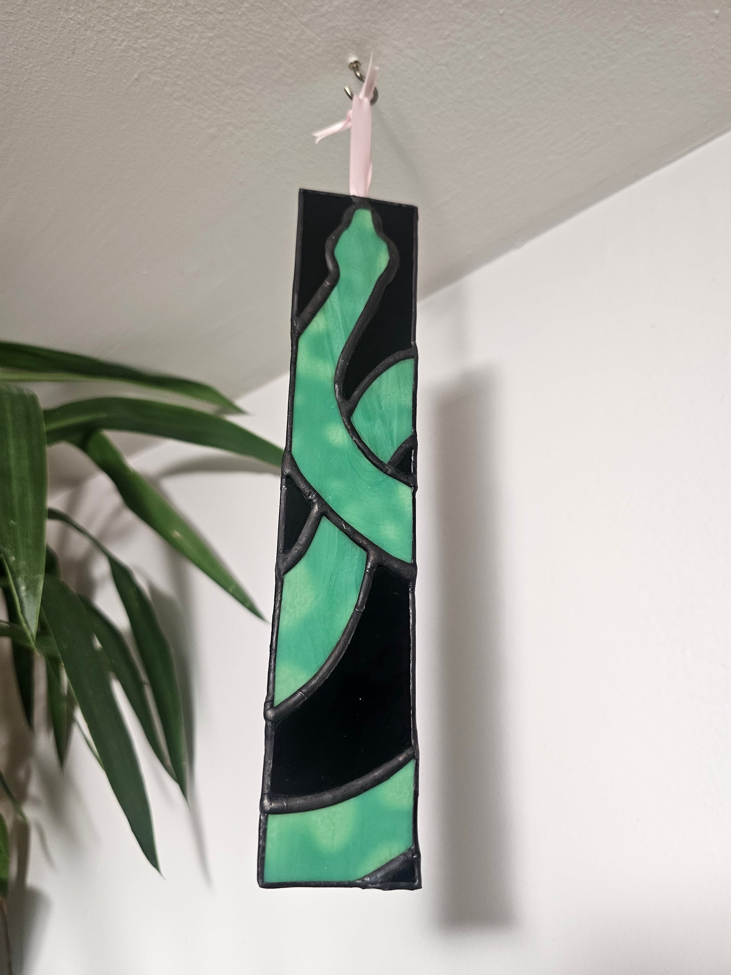 Emerald Python Stained Glass Sun Catcher