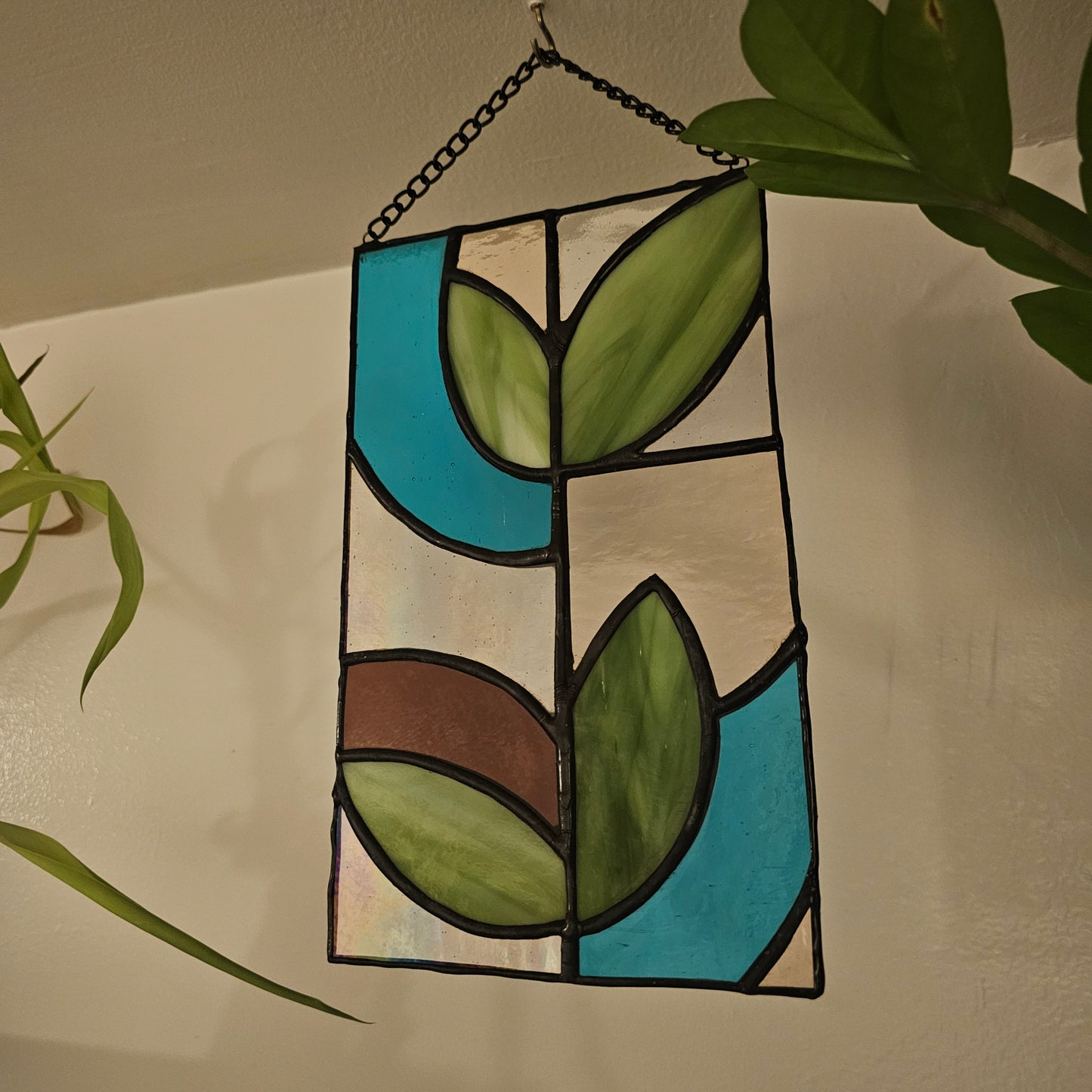 New Growth - Stained Glass Panel