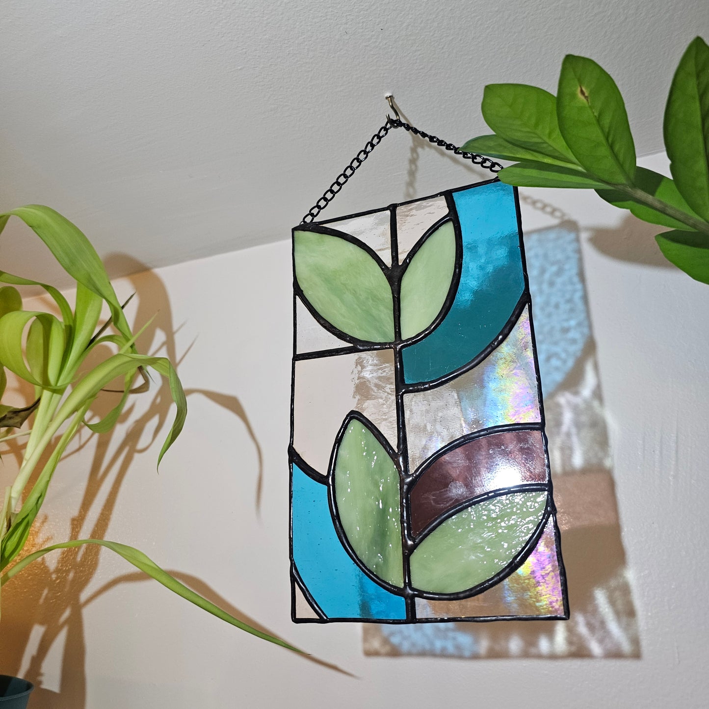 New Growth - Stained Glass Panel