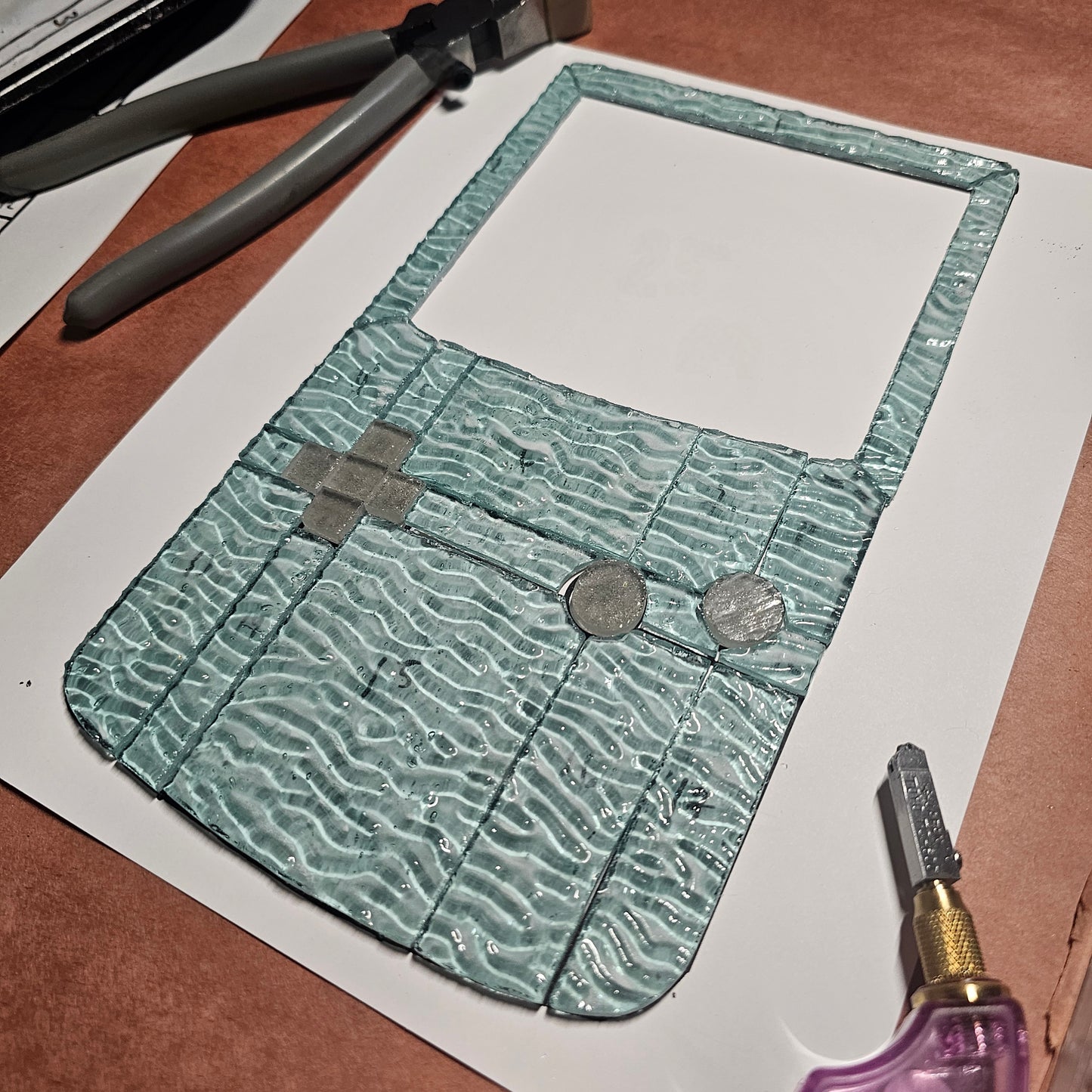 [Hobby License] DIY Retro Gamer Template | Digital Download | Stained Glass Pattern