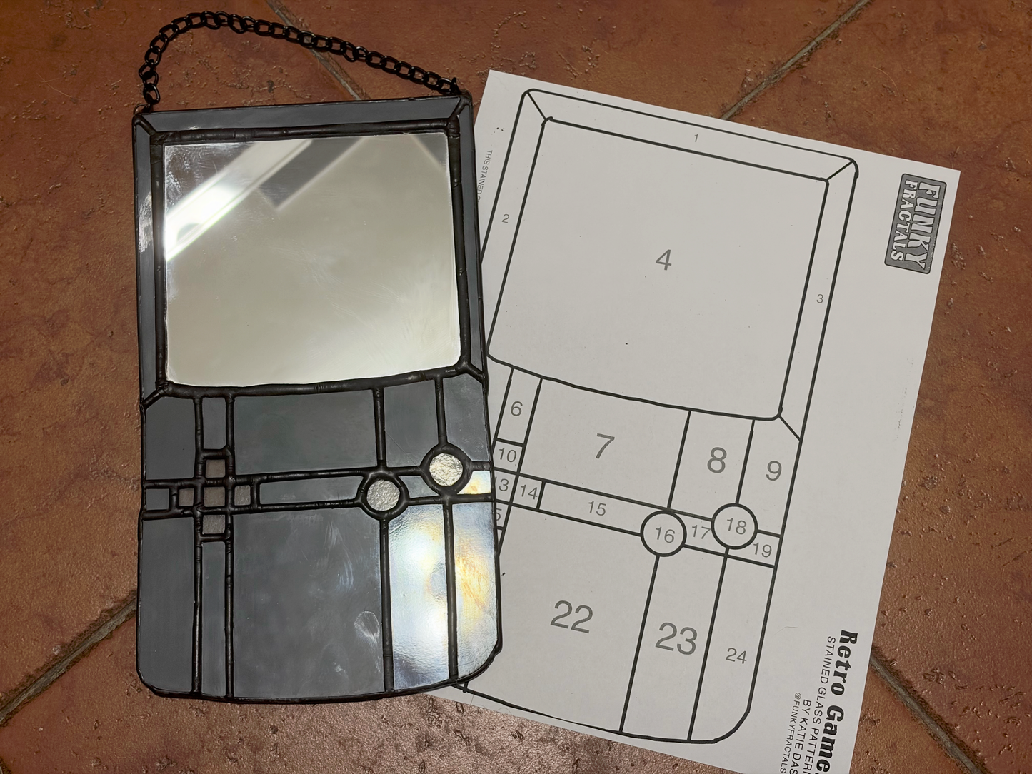 [Hobby License] DIY Retro Gamer Template | Digital Download | Stained Glass Pattern