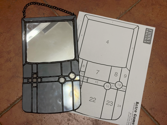 [Hobby License] DIY Retro Gamer Template | Digital Download | Stained Glass Pattern
