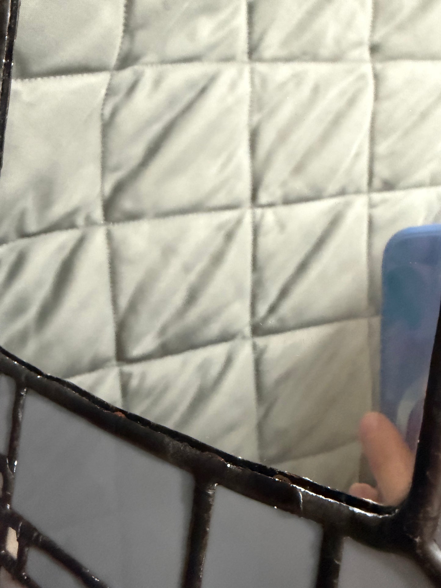 Grey Retro Gamer - Stained Glass Mirror