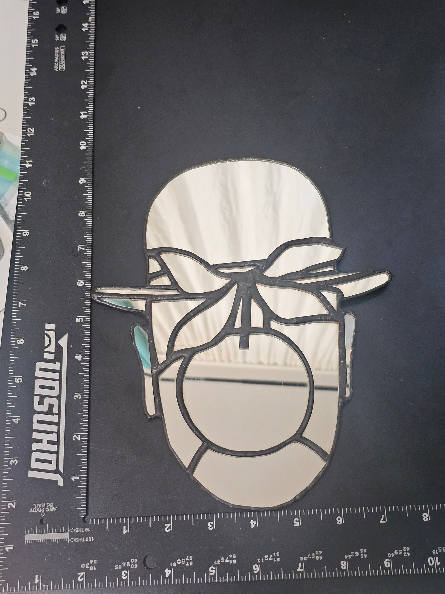 Magritte Mirror - Tiffany Stained Glass Wall Mirror