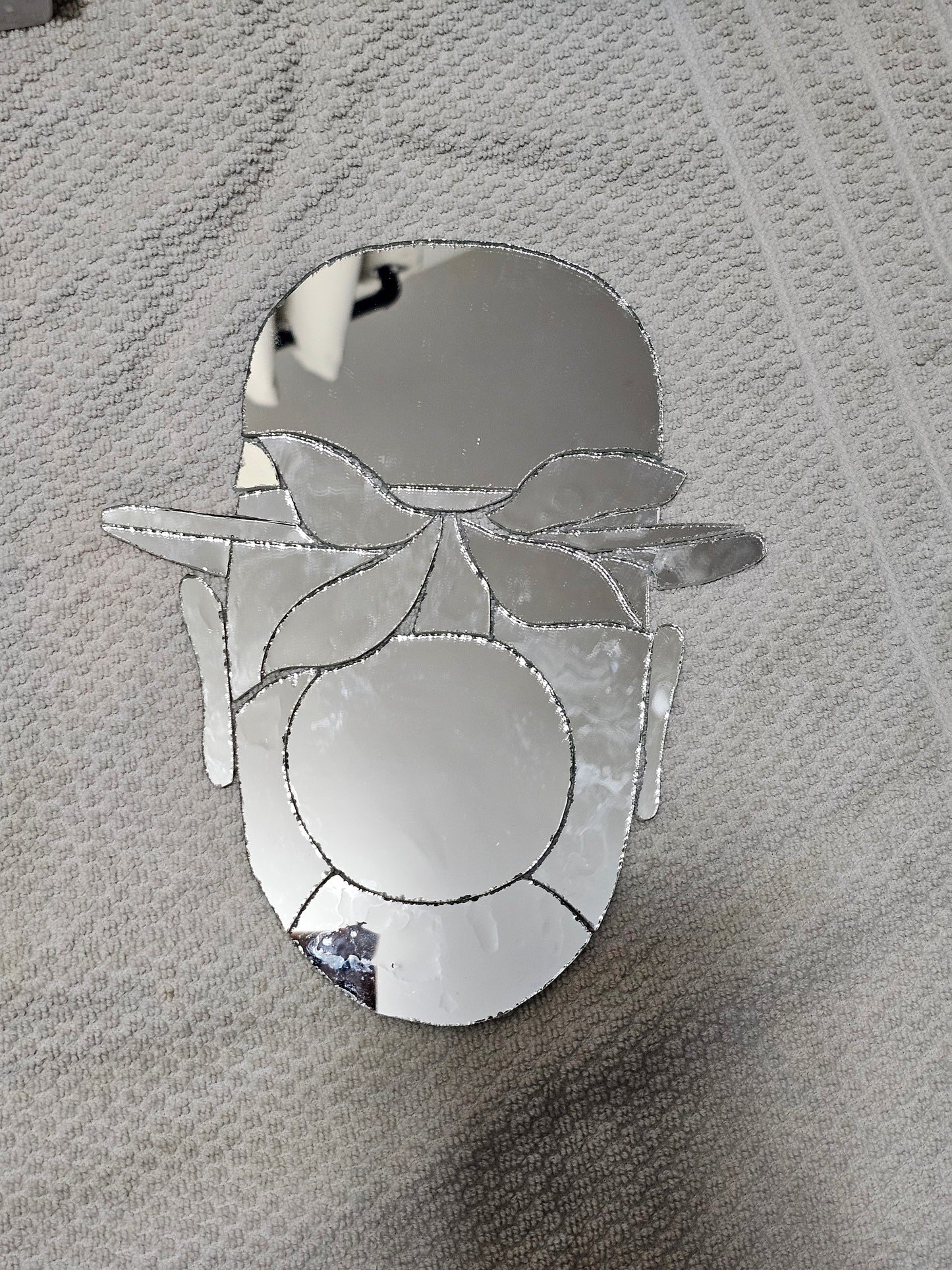 Magritte Mirror - Tiffany Stained Glass Wall Mirror