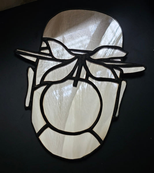 Magritte Mirror - Tiffany Stained Glass Wall Mirror
