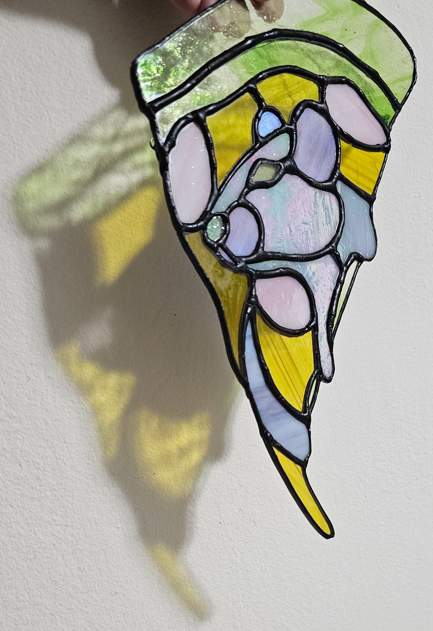 Pizza Rat - Stained Glass Art [Glow-in-the-Dark]