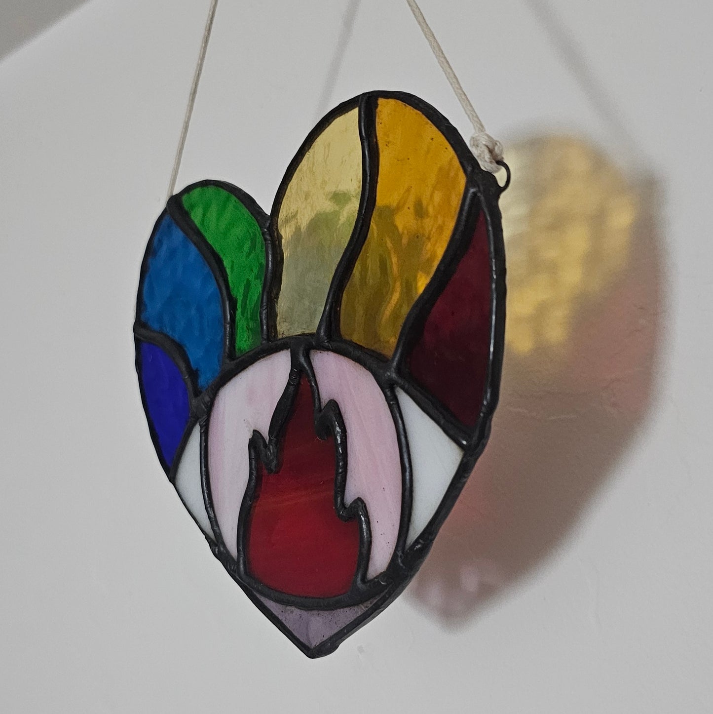 Lover's Enlightened Eye Stained Glass Suncatcher