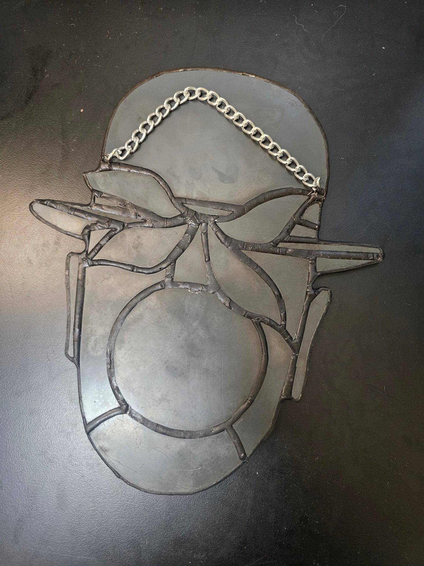 Magritte Mirror - Tiffany Stained Glass Wall Mirror