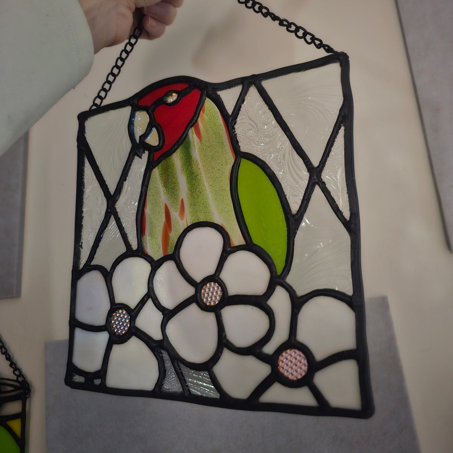 Parrot of Telegraph Hill - Stained Glass Sun Catcher