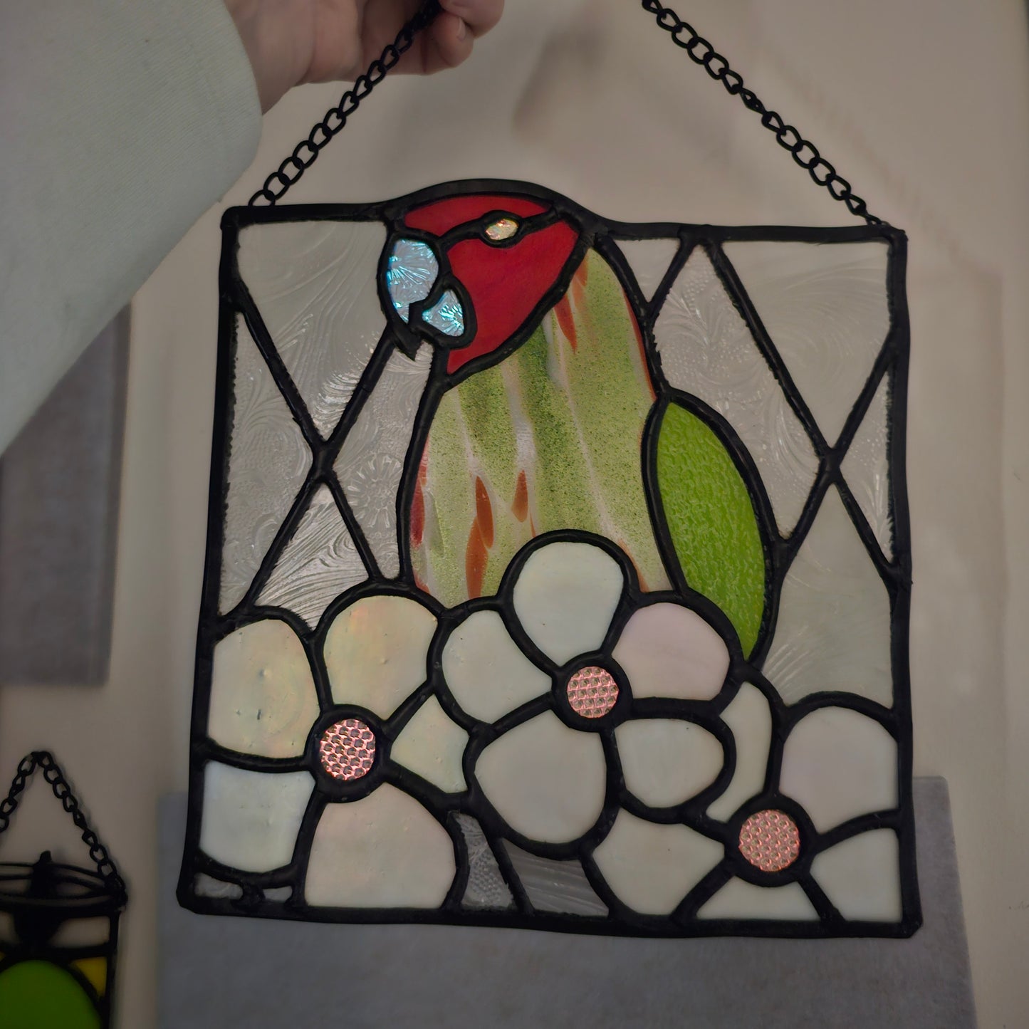 Parrot of Telegraph Hill - Stained Glass Sun Catcher